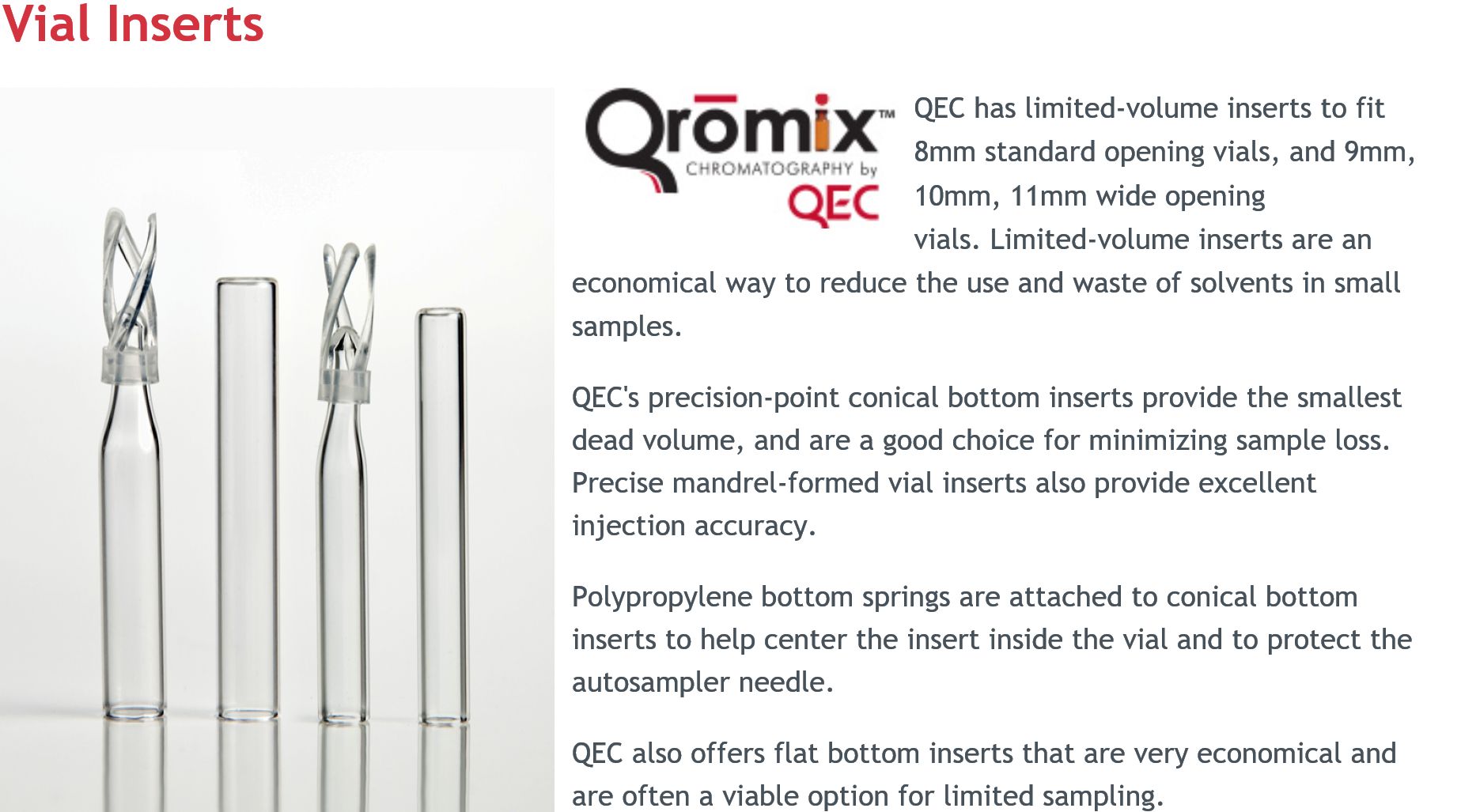 QEC Inserts